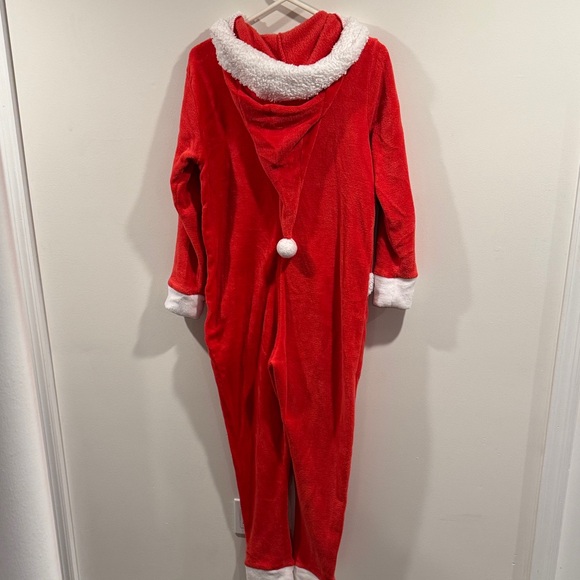 Women’s Santa PJ onesie - Red and White - Picture 2 of 3